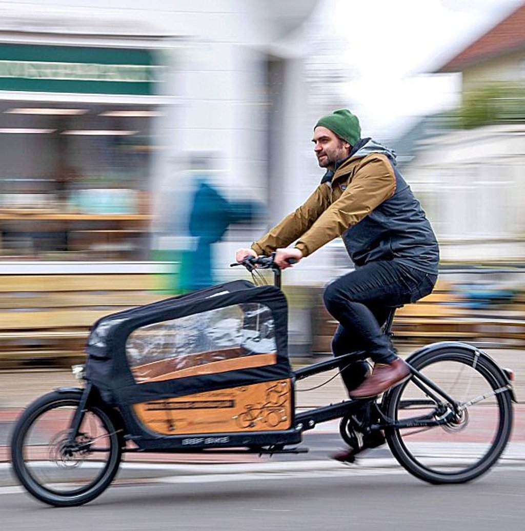 Lastenrad eiskalt.