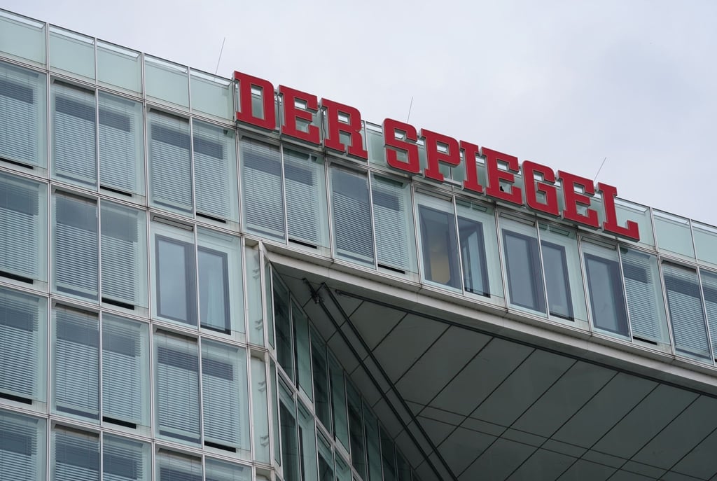 Blick auf das „Spiegel“-Hochhaus in Hamburgs Hafencity.