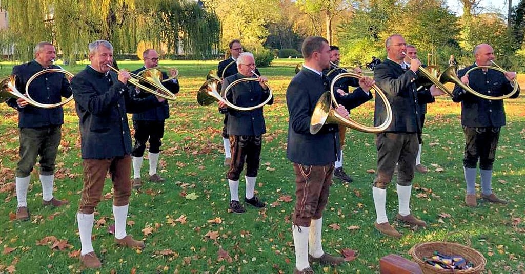 Die Parforcehornbläser treten in Letzlingen auf.