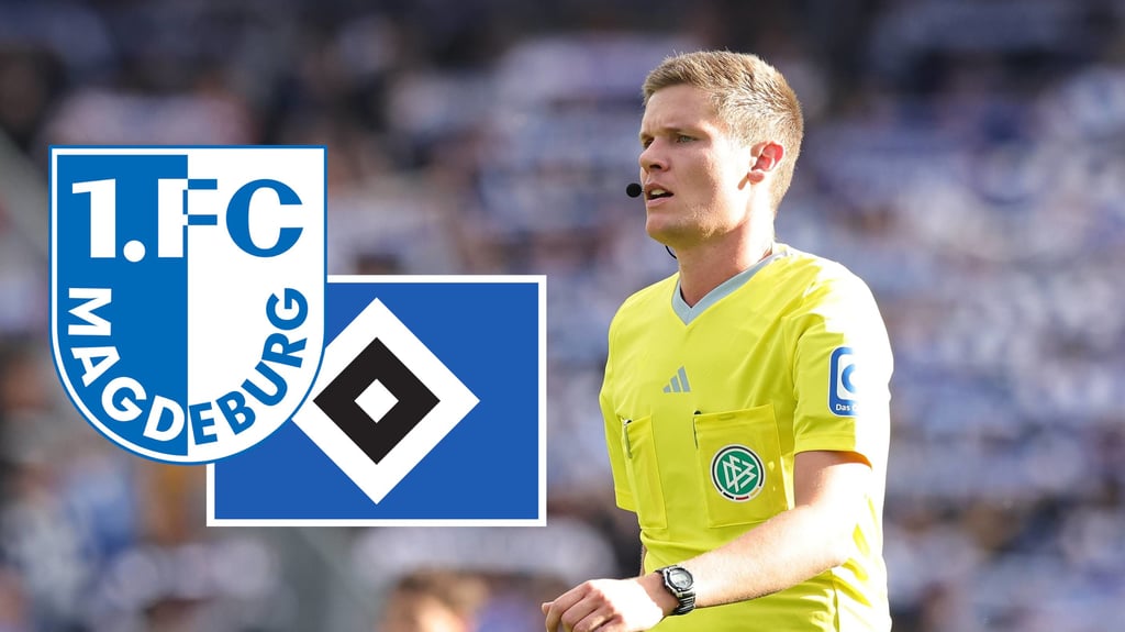 Florian Exner wird das Spiel Hamburger SV gegen 1. FC Magdeburg am Samstagabend in der 2. Bundesliga leiten.