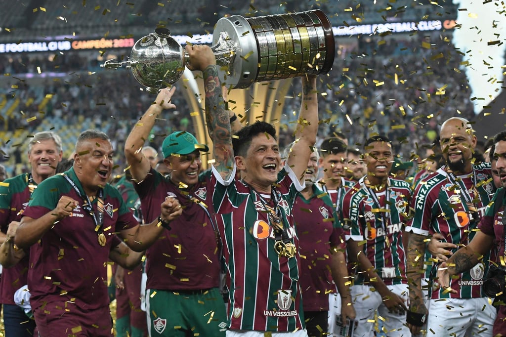 Fluminense-Kapitän German Cano gewann mit seinem Team die Copa Libertadores.