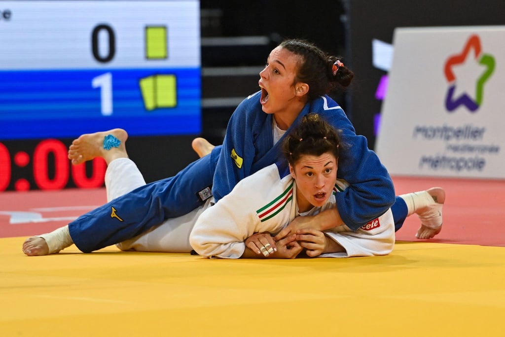 Alina Böhm (oben) bezwang im Finale die Italienerin Alice Bellandi.