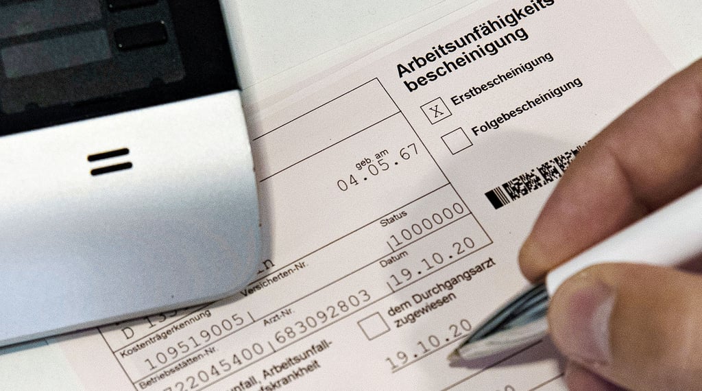 Krankenkassen schlagen Alarm: die Zahl der Krankschreibungen ist deutlich gestiegen.