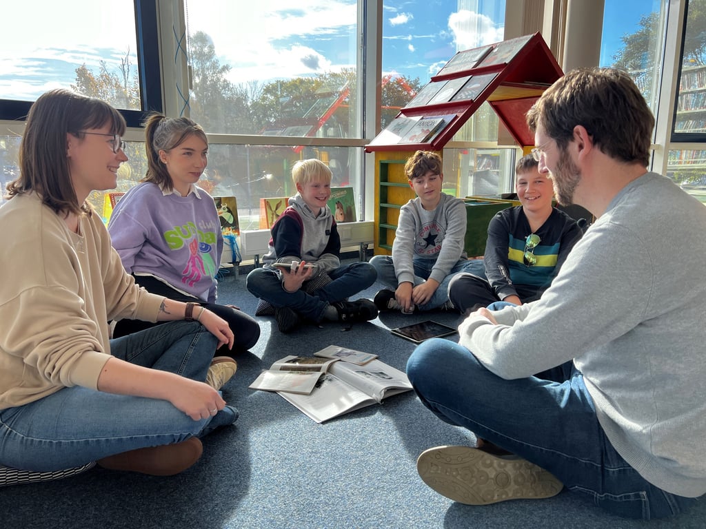 Am Wochenende haben die Schüler den Bürgermeister interviewt.