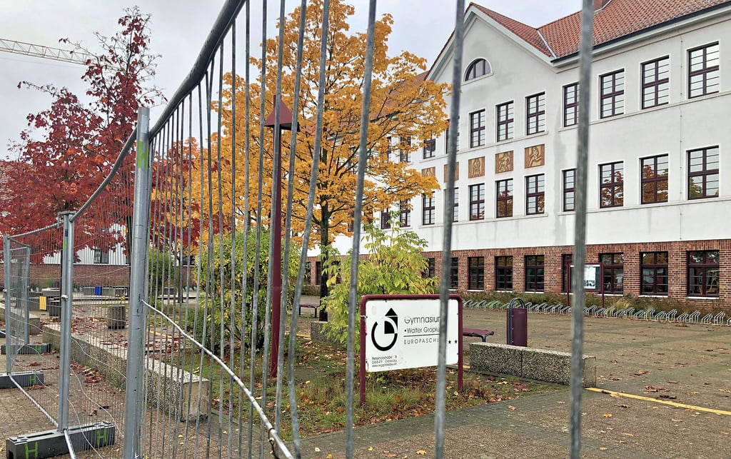 Baustelle Walter-Gropius-Gymnasium in Dessau: Das Ringen um die weitere EIgenständigkeit geht weiter.
