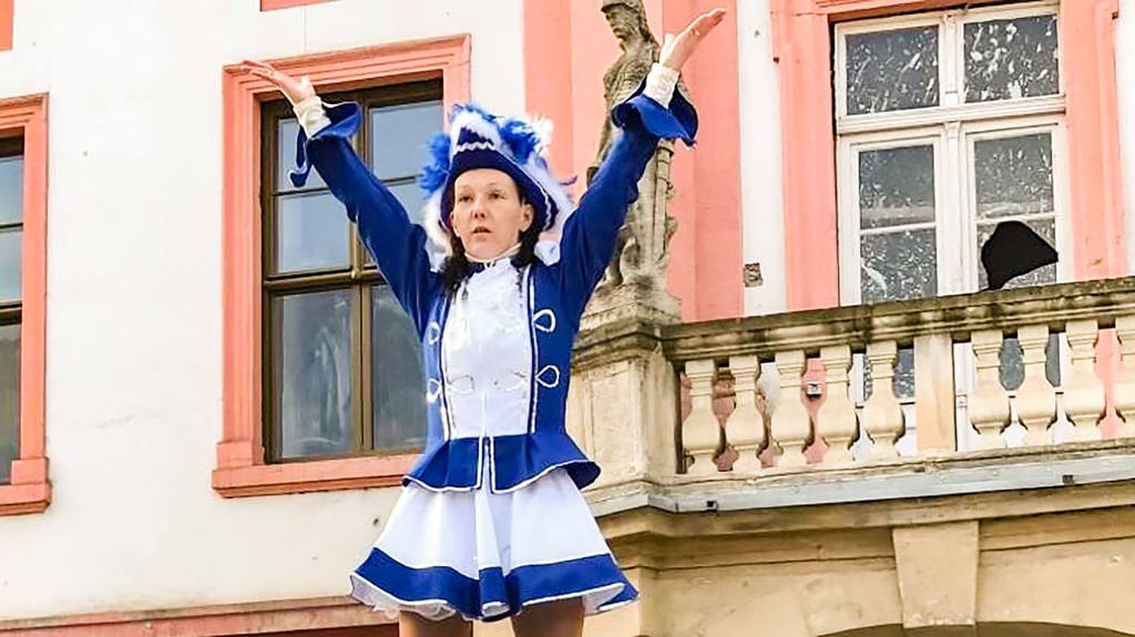 Die Weißenfelser Funkenmariechen bei einer früheren Karnevalseröffnung.