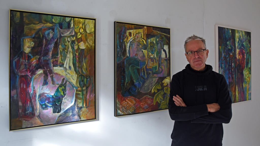 Frank Nitsche aus Aschersleben stellt im Grauen Hof aus.