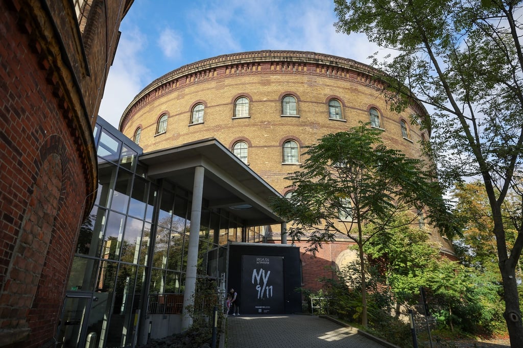 Ein für riesige Panoramen genutzter Gasometer.