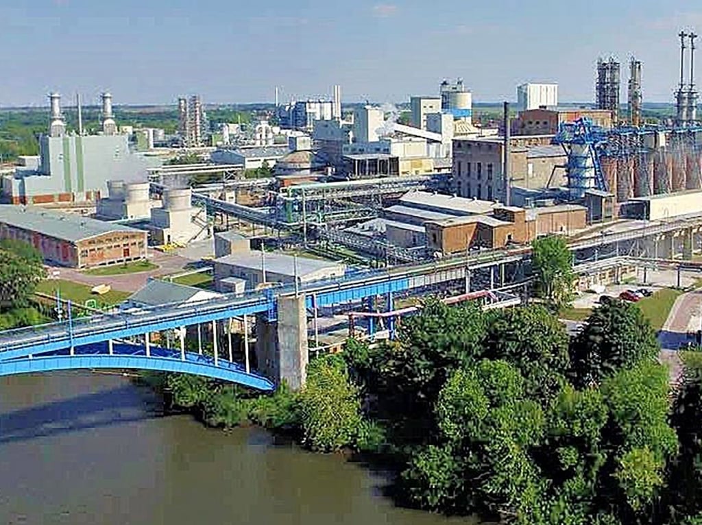 Das Solvay-Werk in Bernburg.