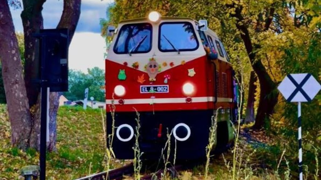Die Parkeisenbahn Vatterode im Herbst 2023.