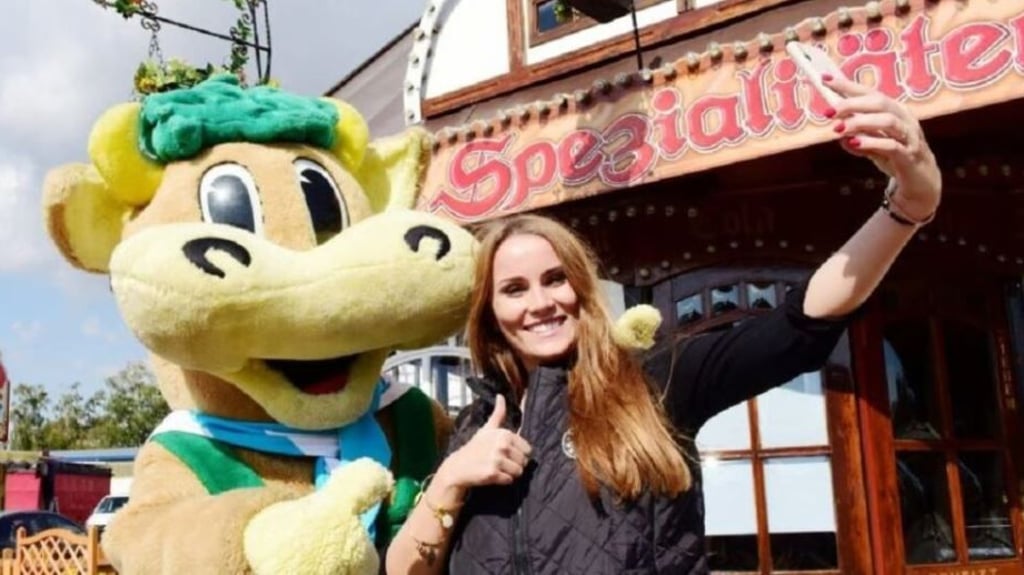 Lisa-Marie Sauer auf der Eisleber Wiese.