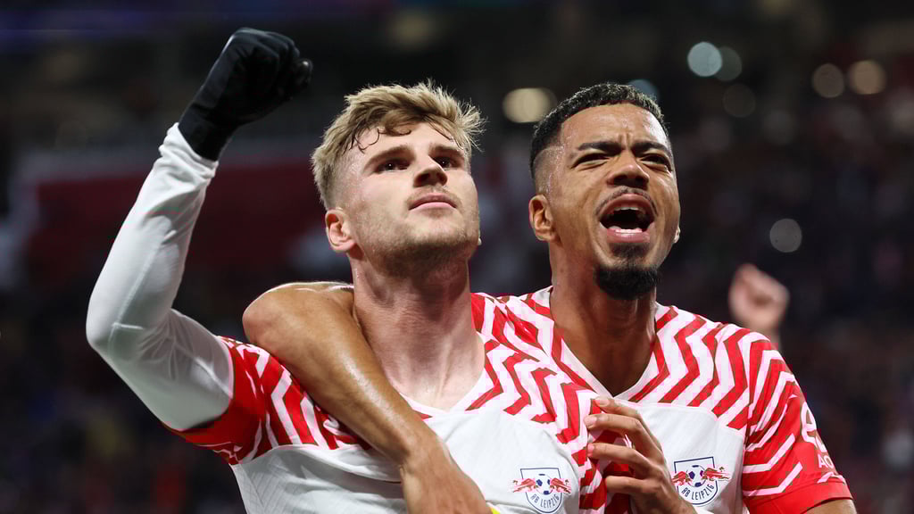 RB-Verteidiger Benny Henrichs (r.) darf mit einer Nominierung von Julian Nagelsmann rechnen, für Stürmer Timo Werner wäre das eher eine Überraschung.