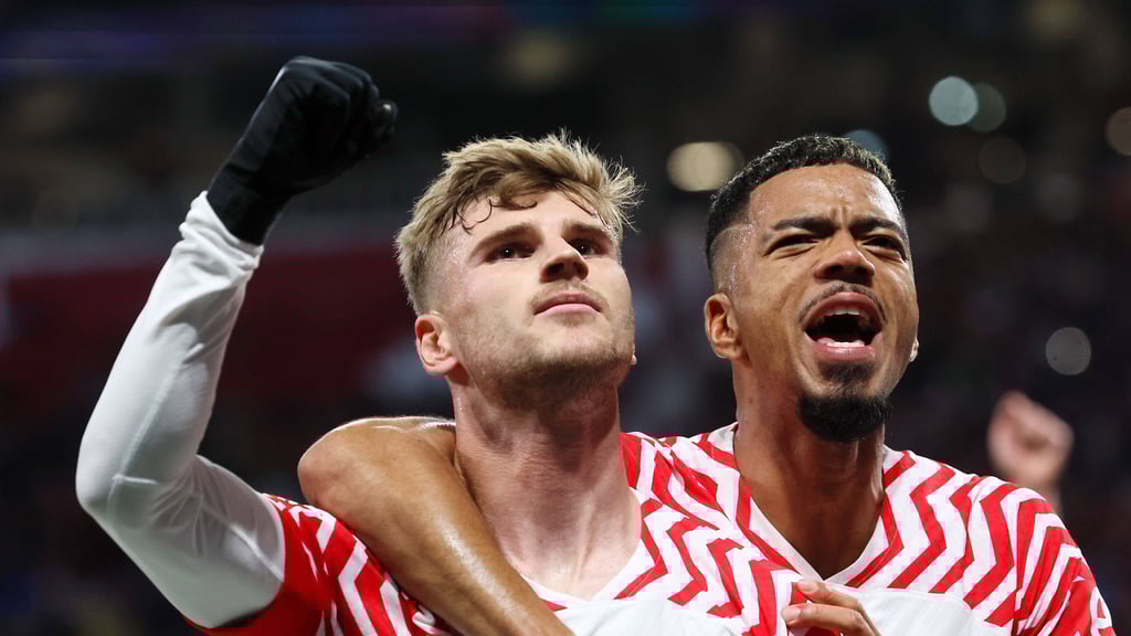 RB-Verteidiger Benny Henrichs (r.) darf mit einer Nominierung von Julian Nagelsmann rechnen, für Stürmer Timo Werner wäre das eher eine Überraschung.