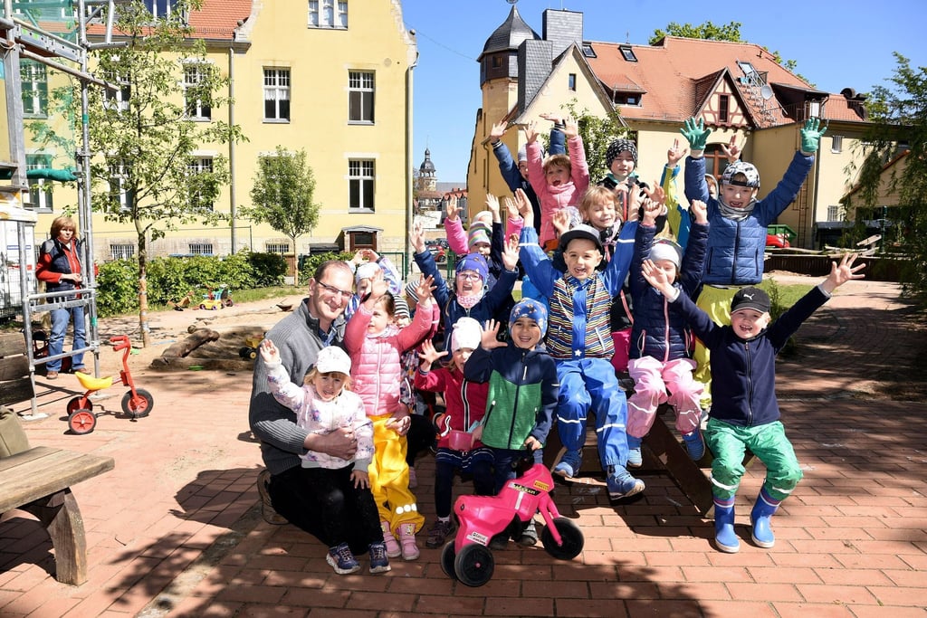 Die Kinder der Kita "Guter Hirte"