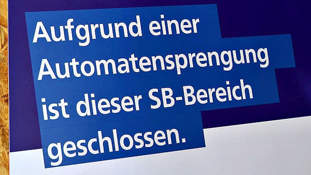 Die SB-Stelle bleibt zu.