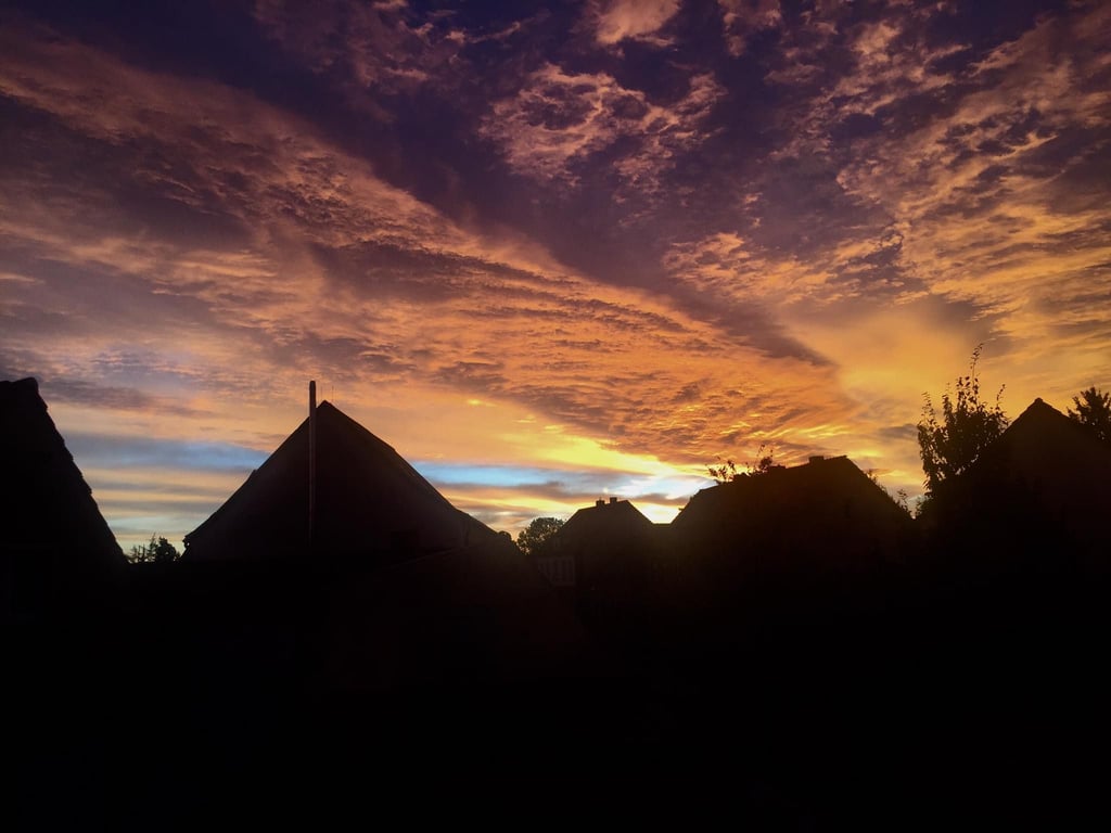 Früh aufgestanden ist Regine Lotzmann, um den Sonnenaufgang in Frose zu fotografieren.