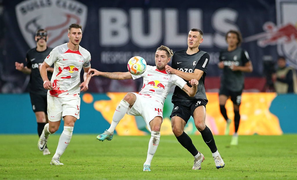 Willi Orban und Kevin Kampl im letzten Spiel gegen Freiburg zuhause.