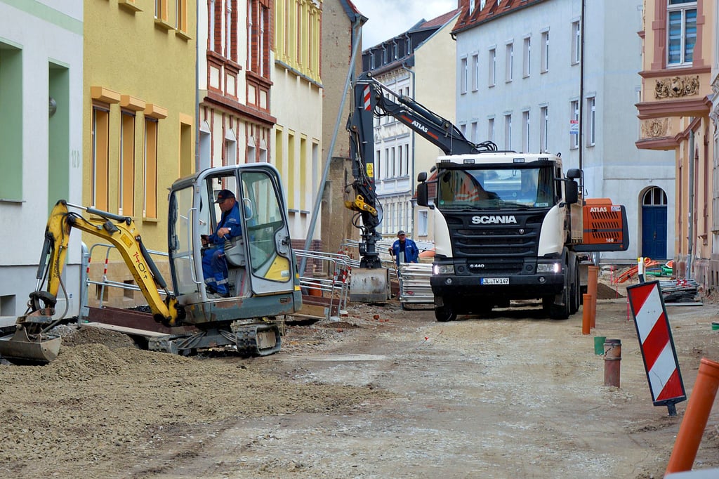 Die Grünstraße in der Burger Innenstadt wird grundhaft saniert und soll künftig als Einbahnstraße dienen.