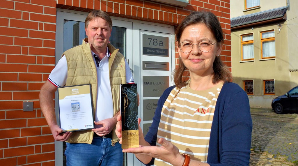 Das Ehepaar Franziska und Kai Grove aus Hordorf. Sie haben einen Architekturpreis gewonnen.