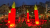 Während der Weihnachtsmarkt-Zeit in Wernigerode ist der  Nicolaiplatz festlich beleuchtet - 2023 gibt es zudem noch etwas Neues zu entdecken.
