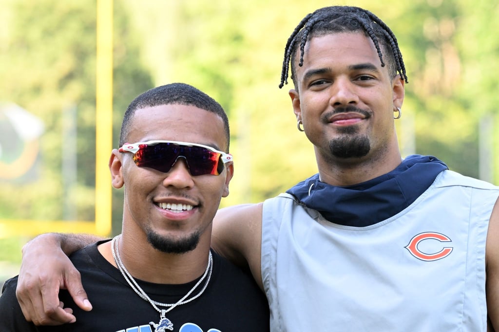 Treffen im NFL-Bruder-Duell aufeinander: Amon-Ra St. Brown (l) und Equanimeous St. Brown.