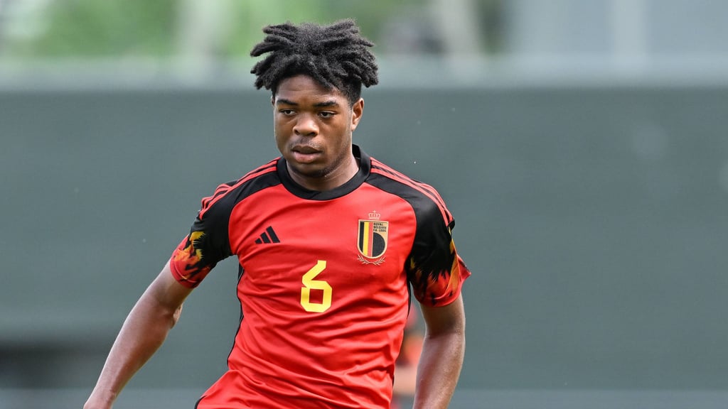 Belgiiens Masanka Bungi hier bei einem Freundschaftsspiel gegen Irland.