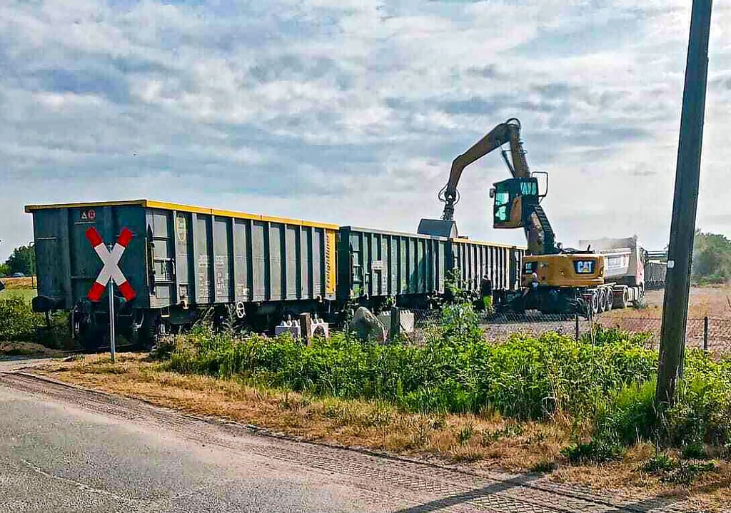 Bei Geestgottberg gibt es auf einem etwa zwei Kilometer langen Bereich wieder Güterverkehr.