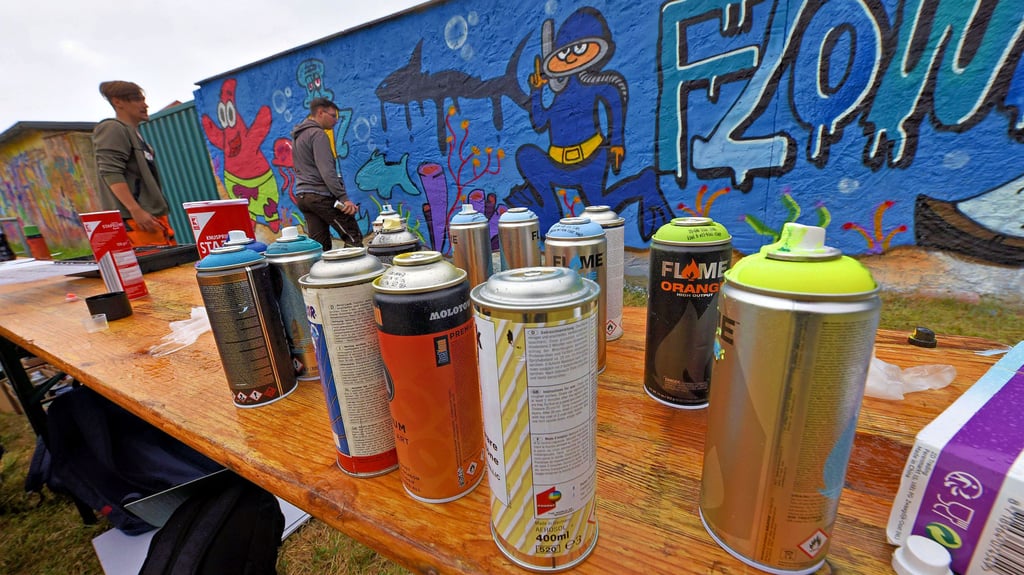 Unter anderem organisierte Ascherslebens Respekt Coach Claudia Wernicke im Sommer diesen Jahres ein Graffiti-Projekt mit Schülern im Berufsvorbereitsungsjahr (BVJ) am Lok-Sportplatz.