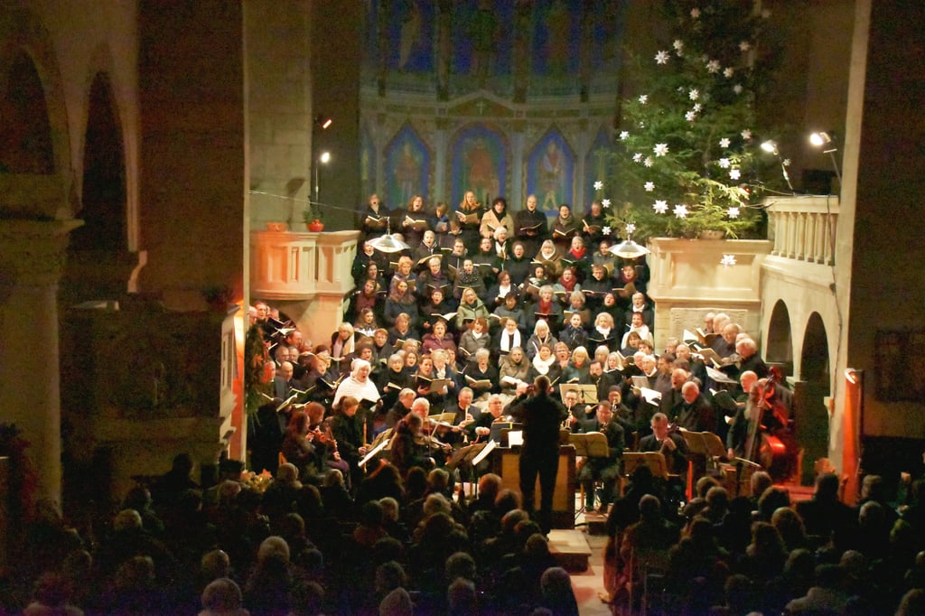 Eine Aufführung des Weihnachtsoratoriums in der Stiftskirche Gernrode.