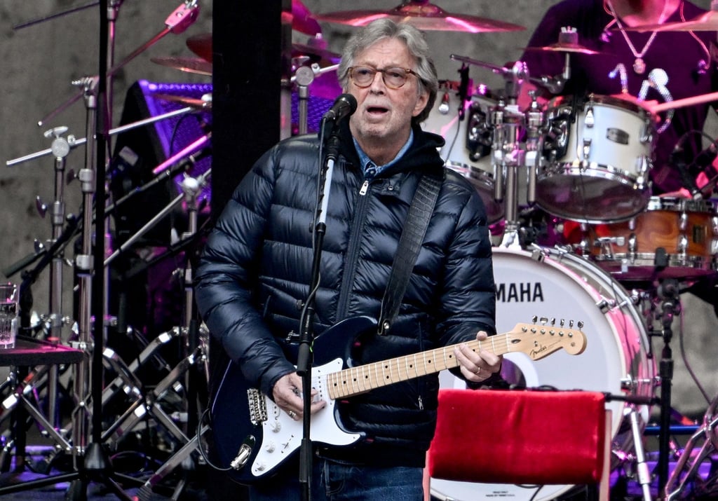 Der Musiker Eric Clapton bei einem Auftritt in Berlin im Mai 2022.