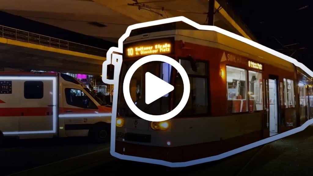 In Halle ist eine Straßenbahn am Franckeplatz entgleist. Bei dem Unfall wurden mehrere Menschen verletzt. 