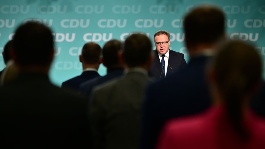 Parteitag Mario Voigt als Thüringer CDUSpitzenkandidat nominiert