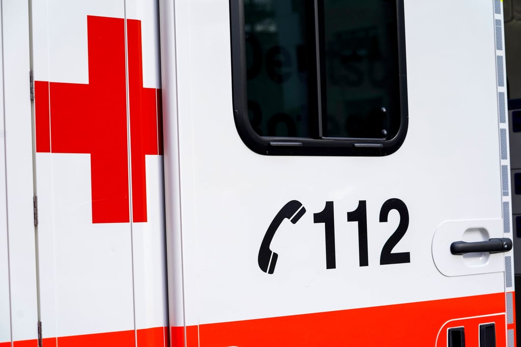 Ein Rettungswagen im Einsatz.