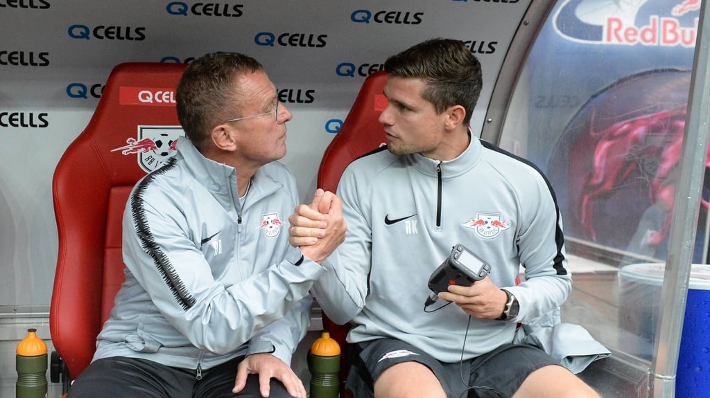 Gemeinsam bei RB: Ösi-Teamchef Ralf Rangnick (li.) und Rapid Wiens neuer Trainer Robert Klauß