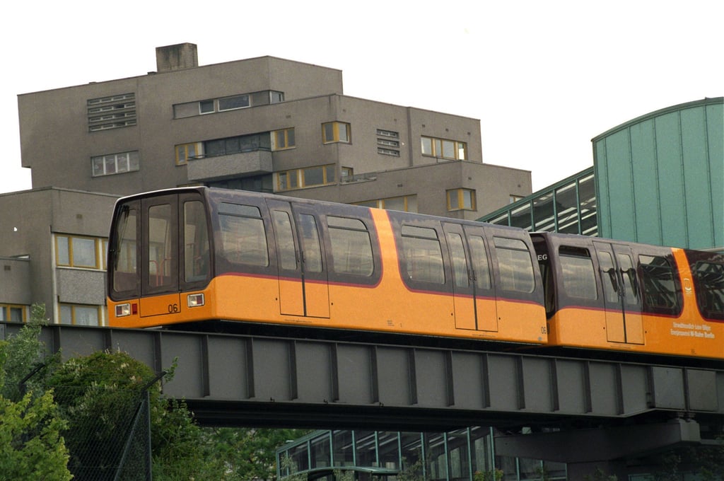 Die Berliner Magnetbahn im Jahr 1991. Berlin will den Einsatz einer Magnetschwebebahn in der Hauptstadt auf einer Pilotstrecke testen.