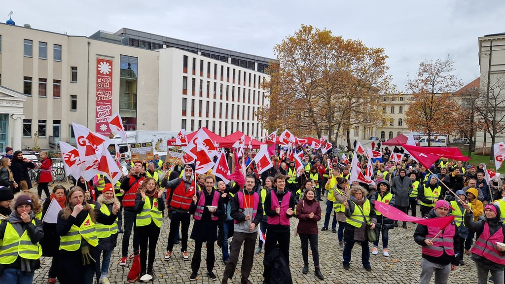Protest auf dem Universitätsplatz