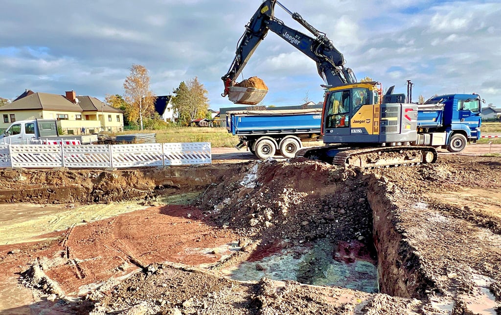 Das neue Baugebiet am Gnetscher Weg in Bernburg wird derzeit erschlossen.
