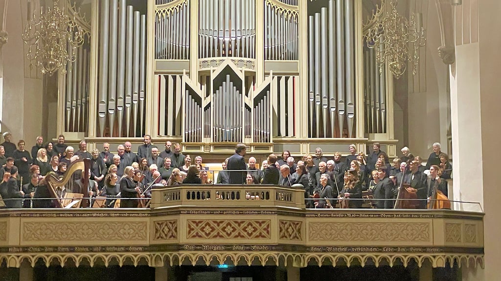 Während des Requiems in der Wittenberger Stadtkirche