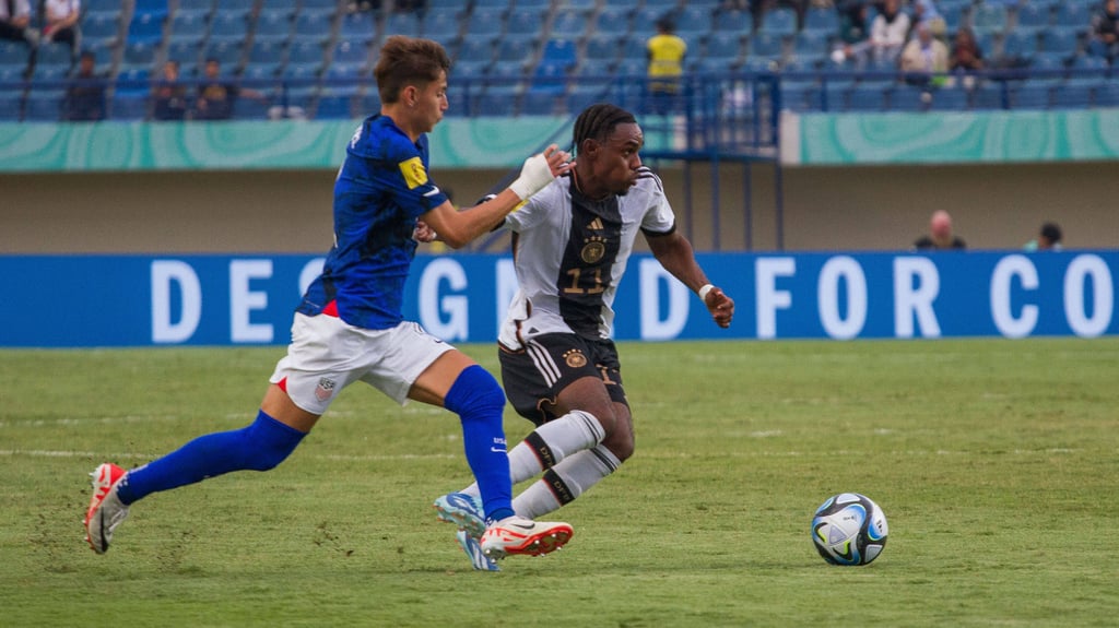 Deutschlands U17-Nationalmannschaft hat das WM-Viertelfinale erreicht.