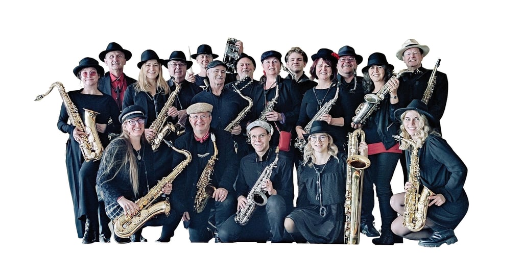 Spielfreude, Können und vor allem Zusammenhalt sind das Geheimnis des Erfolgs der Band „Saxlust“.