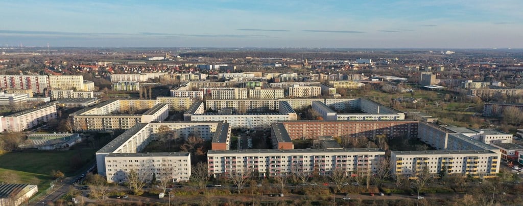 Blick über die Silberhöhe im Süden von Halle