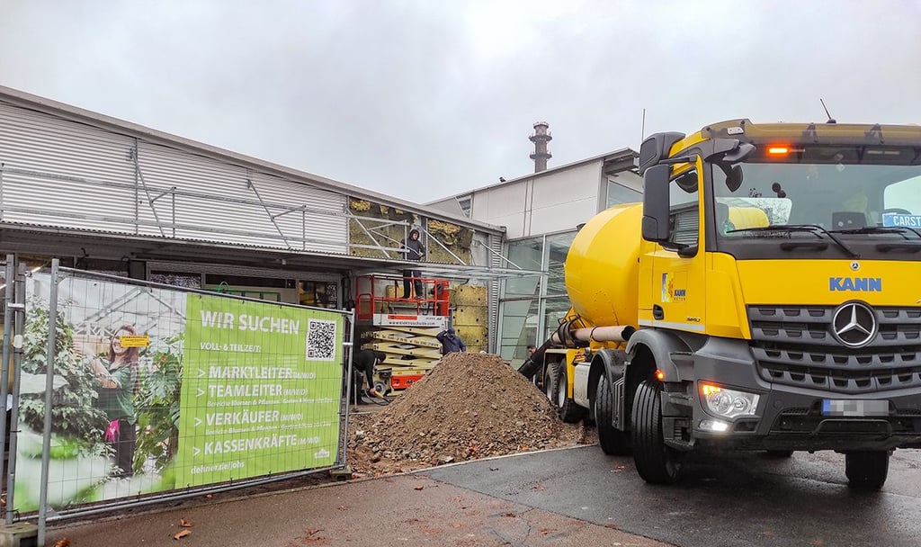 Handel in DessauRoßlau DehnerGartenmarkt Umbauarbeiten für neue