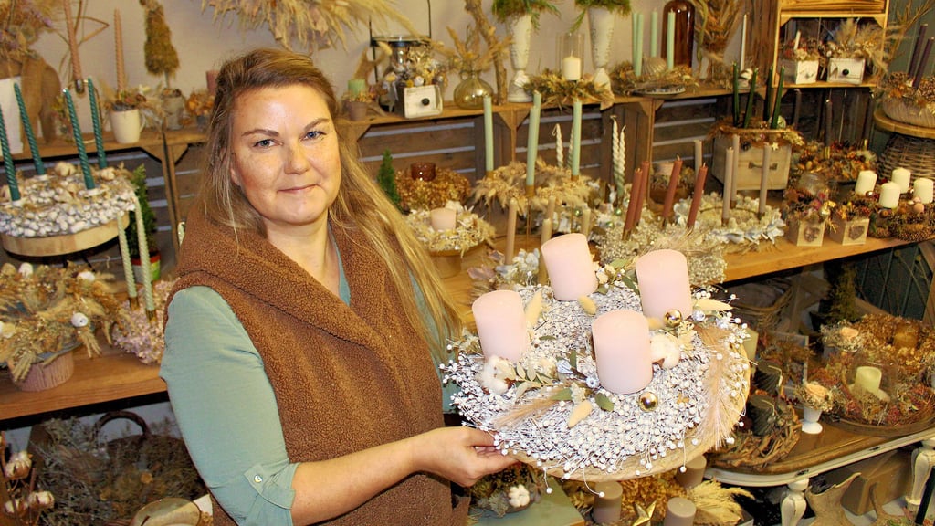In ihrem "Blumenwerk" lebt die Deetzerin Ivonne Schwabe-Rübner ihre persönliche Leidenschaft aus.