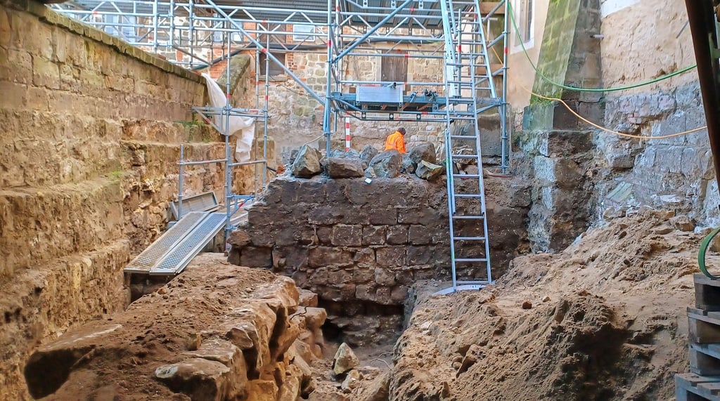 Blick in die Baustelle Jägergarten.