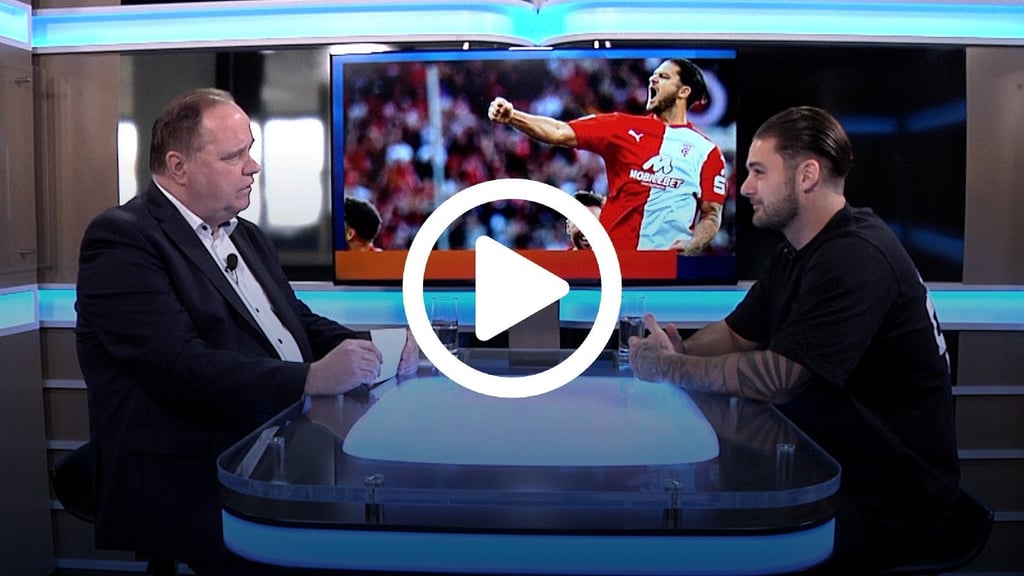 HFC-Torjäger Dominic Baumann spricht im Studiotalk in Halle über Rekorde und die über die aktuelle sportliche Situation.