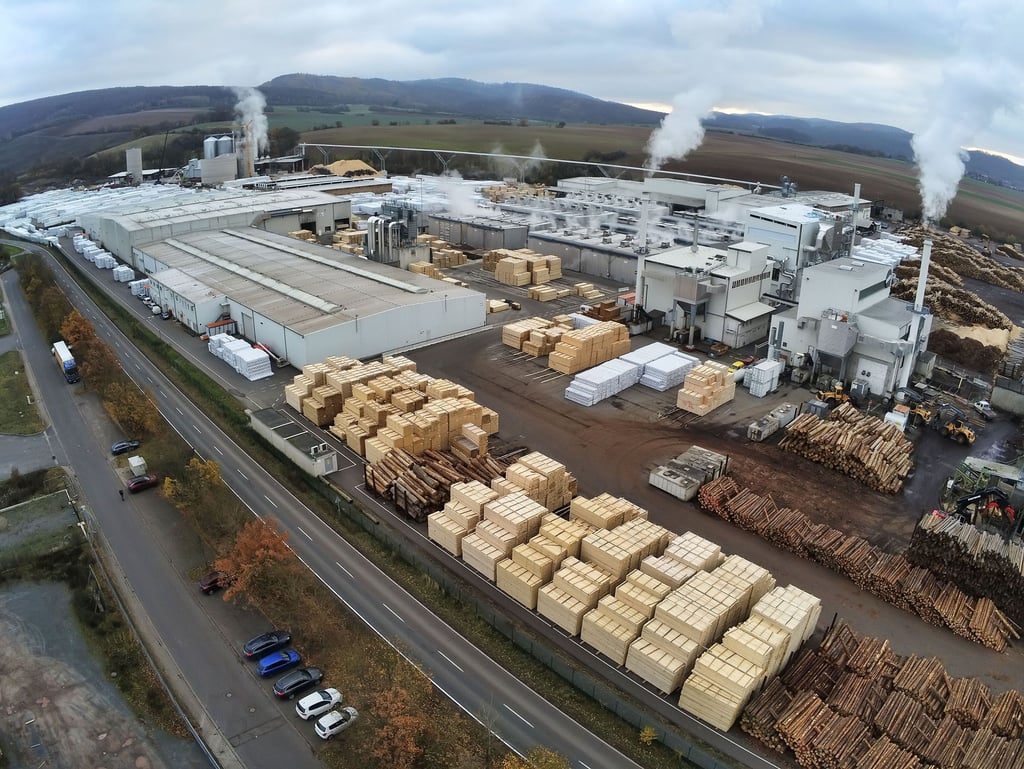 Symbolfoto - Blick auf das Werk der Rottleberöder Firma Ante-Holz