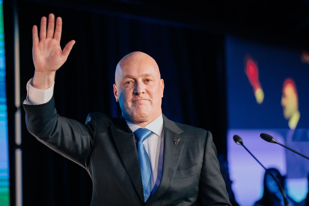 Christopher Luxon ist Vorsitzender der New Zealand National Party.