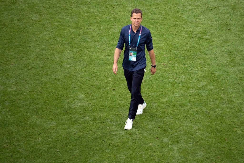 Oliver Bierhoff arbeitet inzwischen als Berater beim amerikanischen Football-Team New England Patriots.