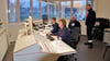 Die Leitzentrale im Feuerwehrgerätehaus Salzwedel koordiniert die Einsätze bei der Stabsübung am 25. November.  