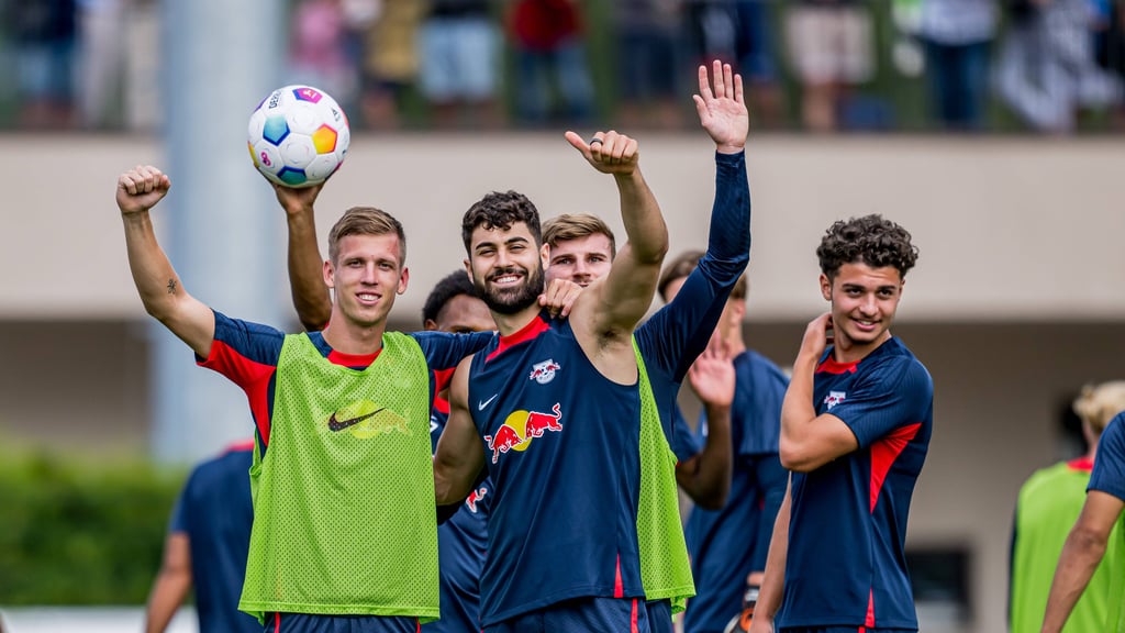 Ein letztes gemeinsames Bild von Josko Gvardiol und Dani Olmo.